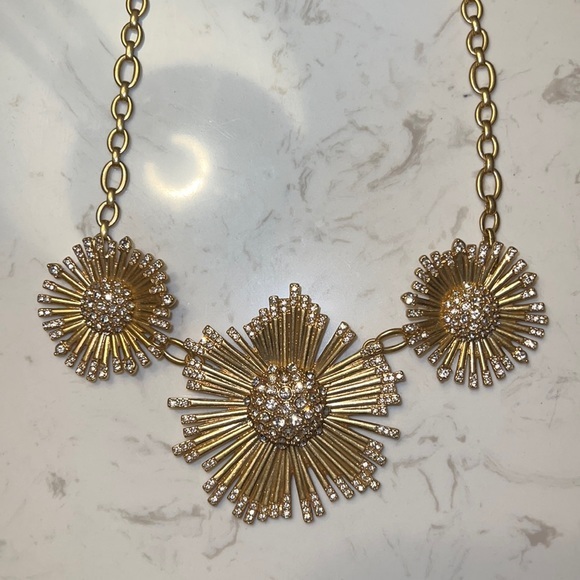 Vince Camuto-Triple Flower Statement Necklace - Picture 1 of 3